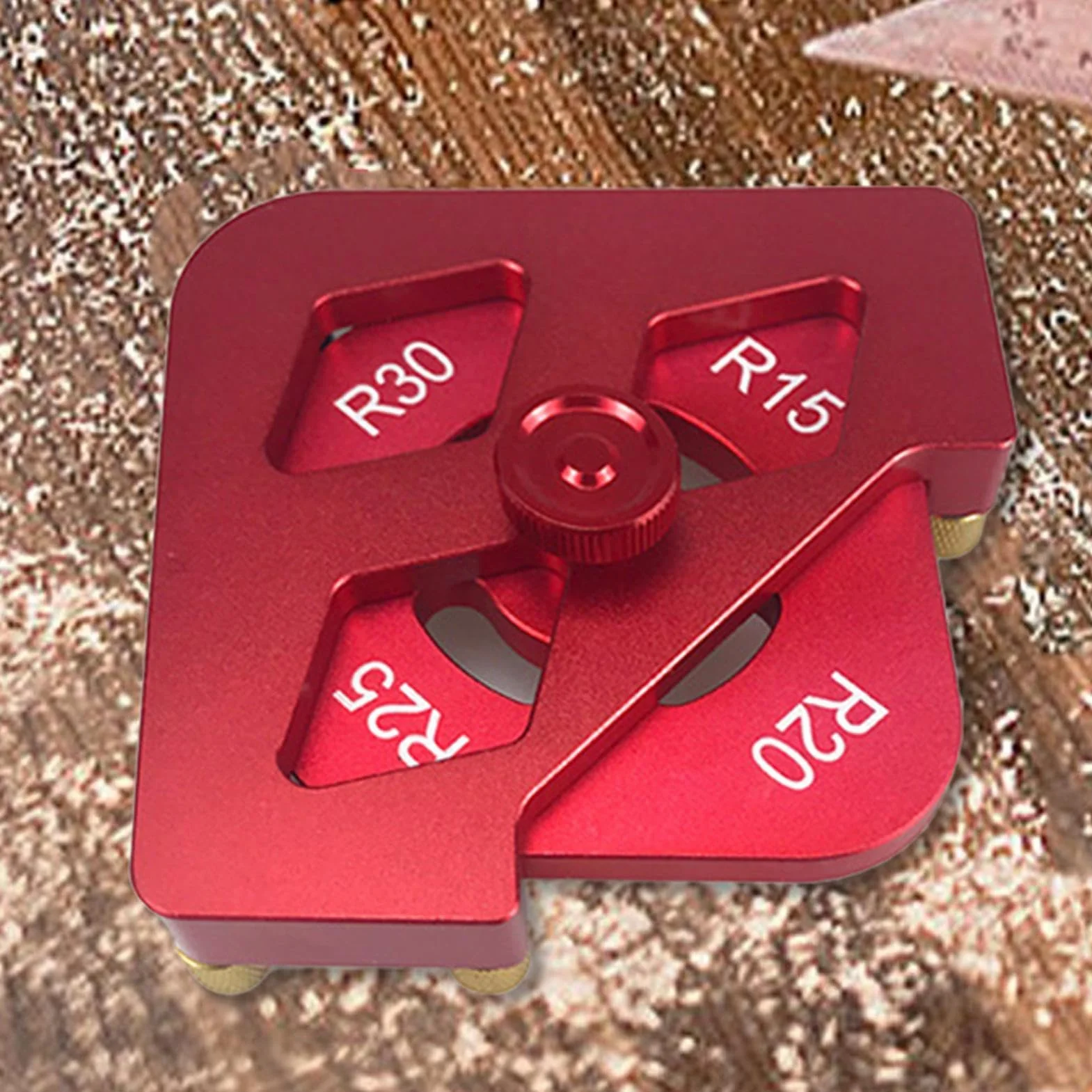 Plantillas de radio de esquina redonda para carpintería, 3 plantillas de esquina curvadas de aleación de aluminio, accesorios de enrutador, esquina redonda para un corte preciso y eficiente