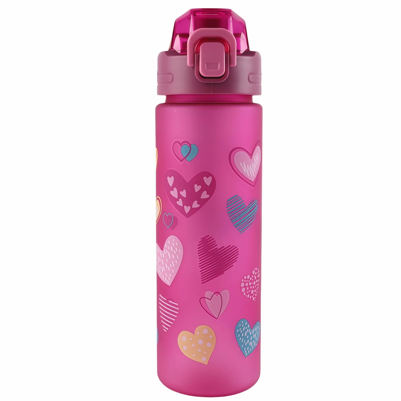 Botella Agua Niños 700 Ml Apta Bebidas Carbonatadas Libre BPA Apertura un Solo Toque Gran Capacidad