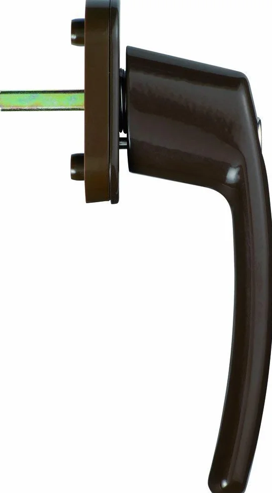 Abus FG200 B SB 776755 - Manija de ventana con cierre de cerradura, color marrón