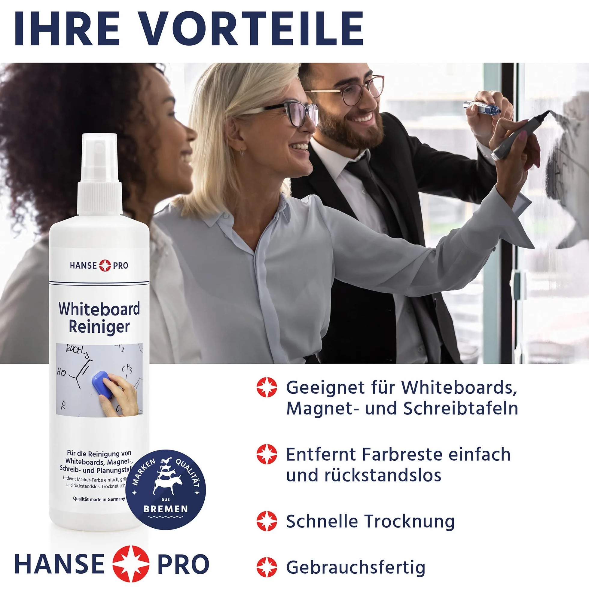 HANSE PRO Limpiador de pizarra blanca 250 ml Spray