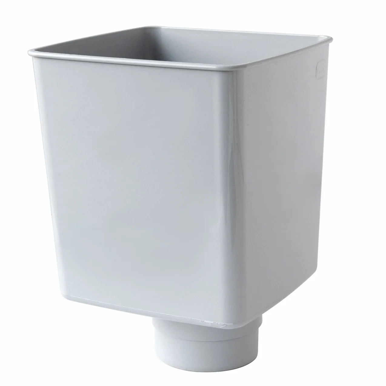 First Plast RCQ100N - Archivador pluvial cuadrado, gris, 100 mm