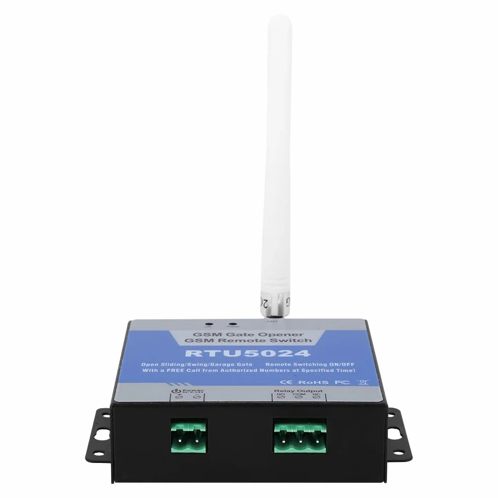 GSM Gate Opener, RTU 5024 Access Controller, Remote On / Off Switch Llamada gratuita SMS Command Support 850/900/1800 / 1900MHz