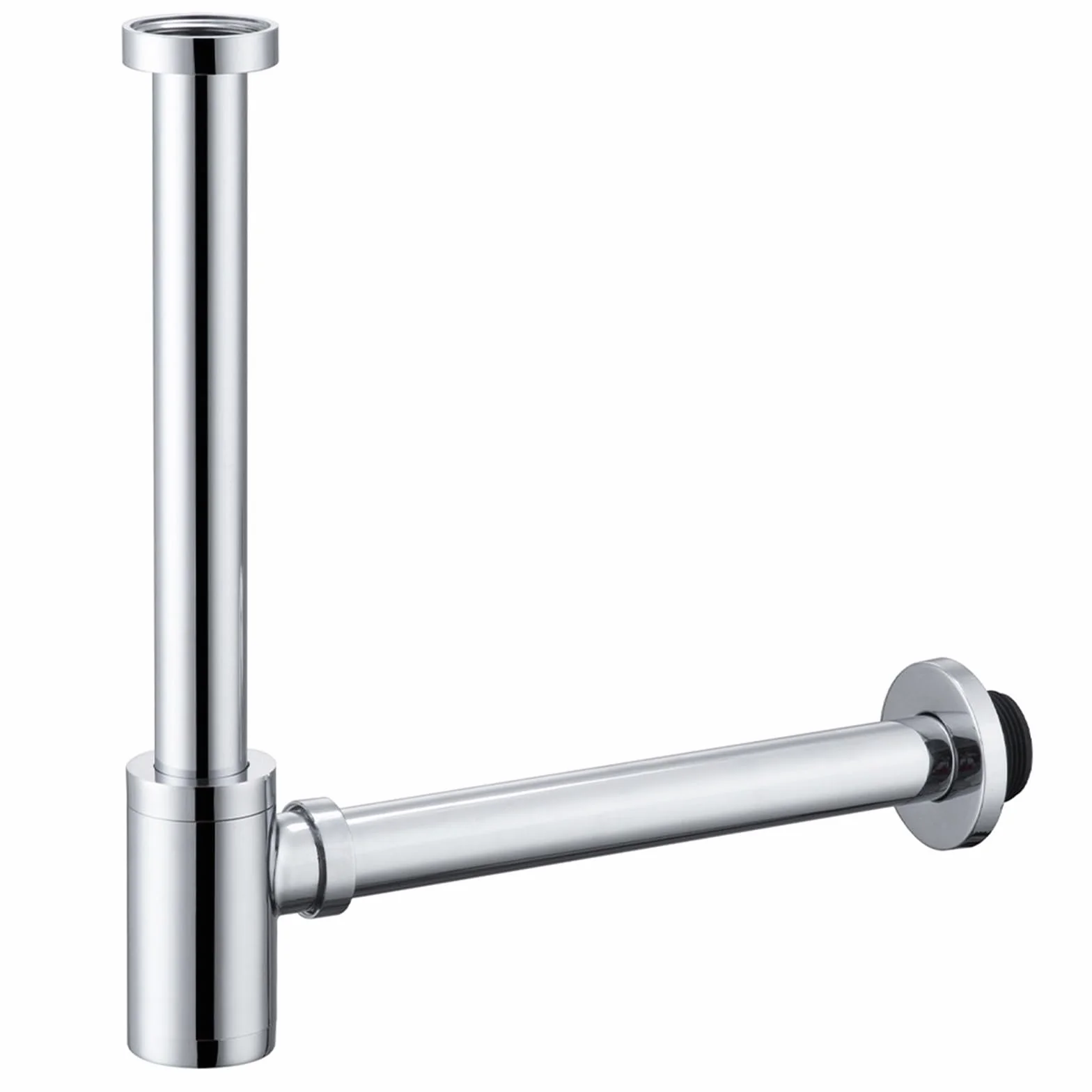 SifóN De Botella Tapón de baño, sifón for lavabo, desagüe, kit tubería alcantarillado Para Lavabos(Silver)