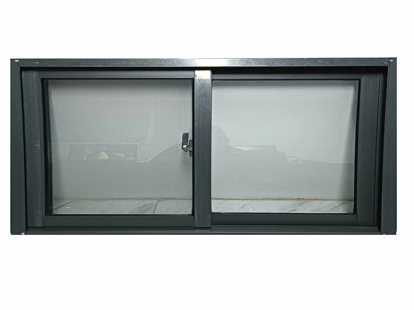 Ventana deslizante horizontal de 81,3 x 30,5 cm, color negro, transparente, para sótano, baño, cobertizo, gallinero, casa de juegos, ventana pequeña con pantalla (20, 18, 16, 14, 12 pulgadas)