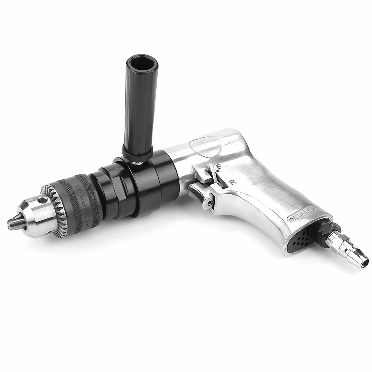 Tyenaza Taladro Neumático De Alta Resistencia De 1/2", KP - 554, Taladro Reversible CW/CCW De 900 RPM, con Mango Reversible De 360° para Operaciones De Perforación Profesionales