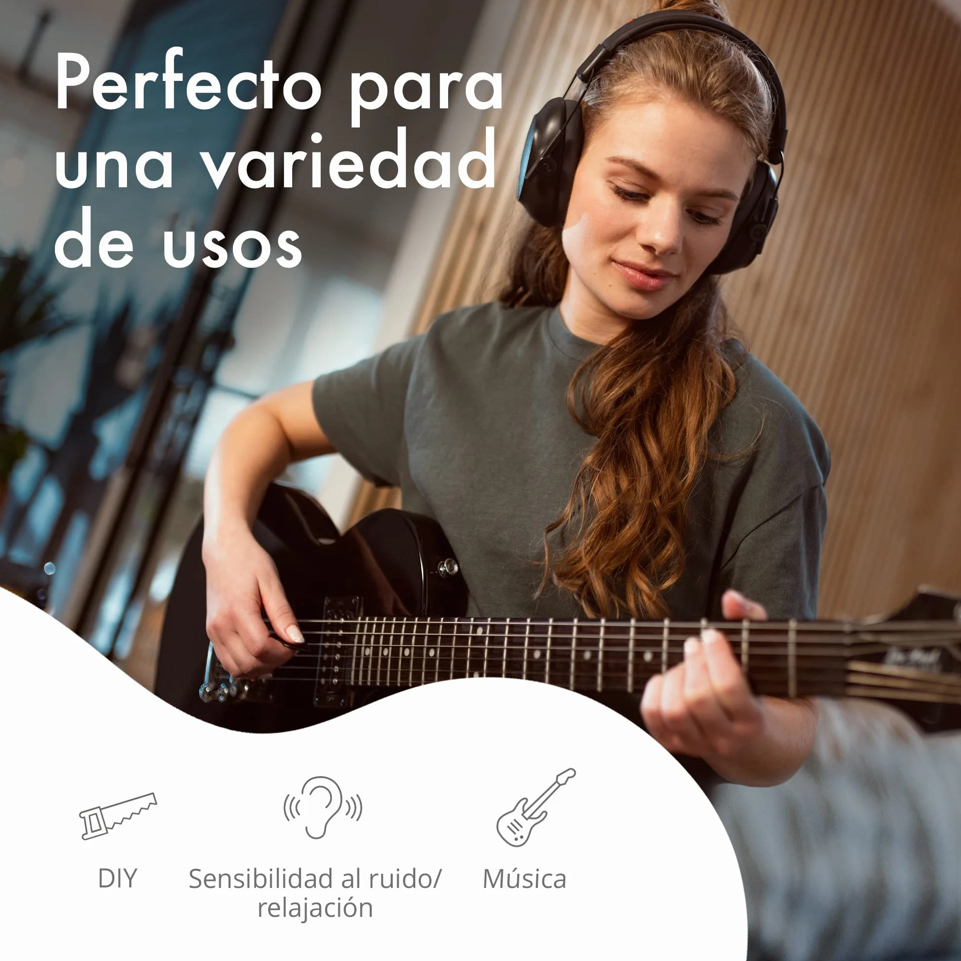 Alpine Defender Orejeras Protección Auditiva 26dB Cascos Aislantes Ruido Diadema Ajustable