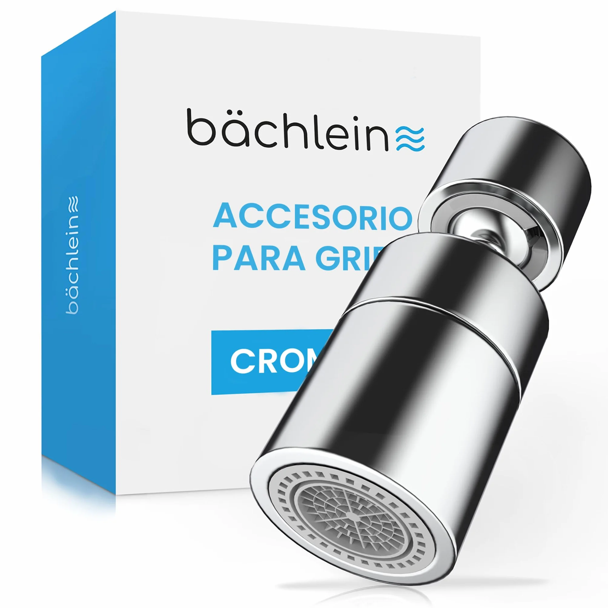 Bächlein Grifo cromado con dos tipos de chorro, aireador giratorio para grifos de cocina