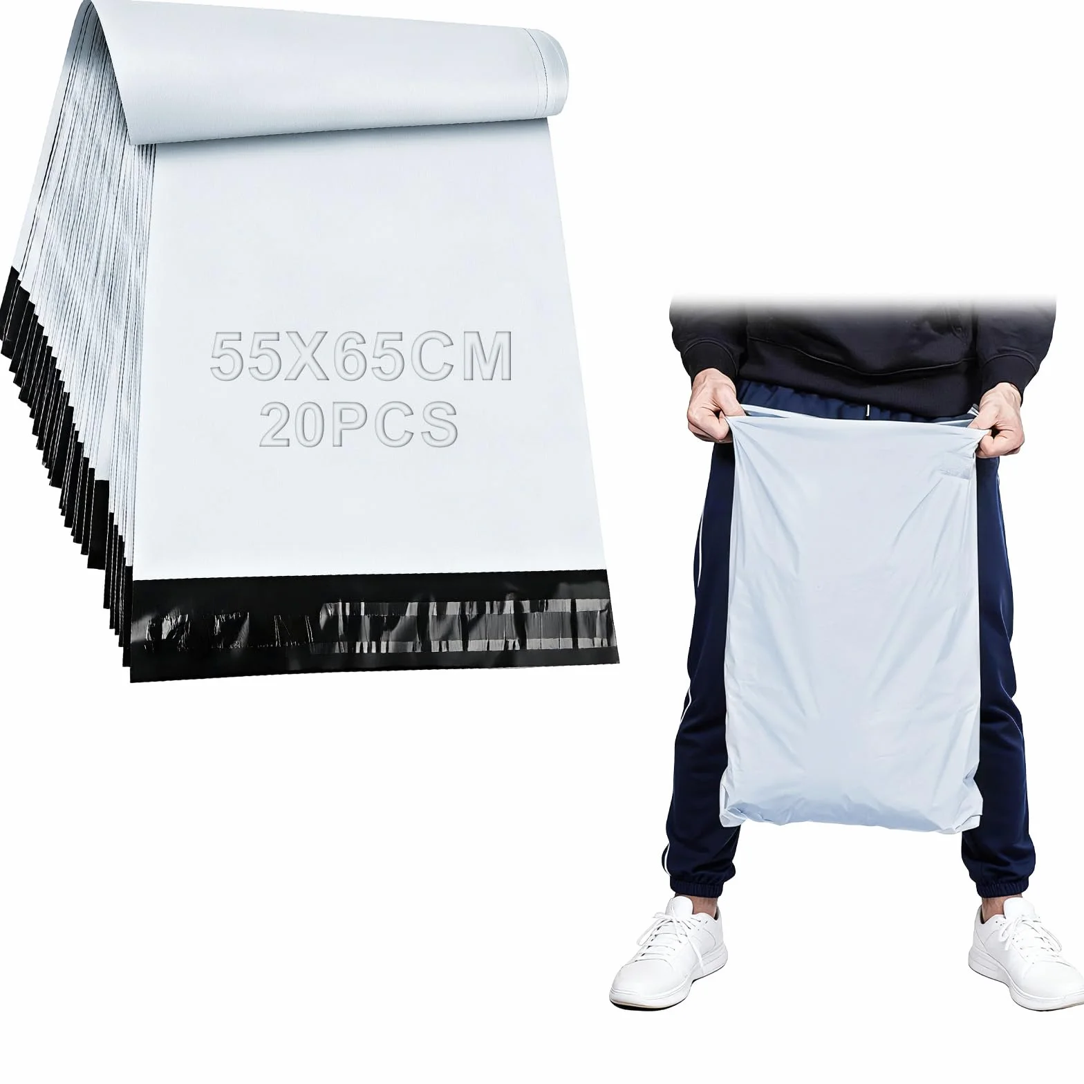 Bolsas Envio Vinted Grandes 55x65 cm Autoadhesivas Impermeables Opacas Paquetes