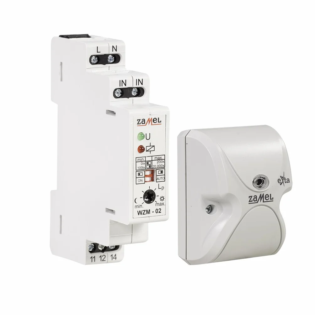EXTA WZM-02/ SOS - Interruptor crepuscular (230 V, 2 Unidades, 90 x 17,5 x 66 mm)