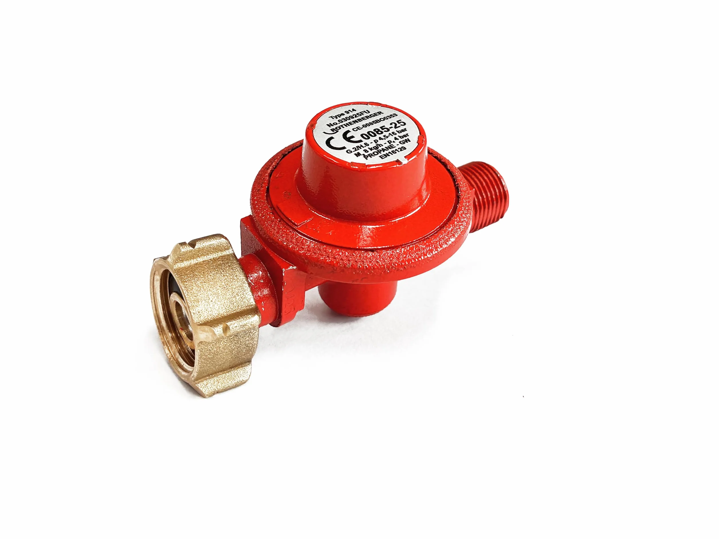 Rothenberger Industrial Descompresor Propano 4 Bars Salida 3/8 L Rojo
