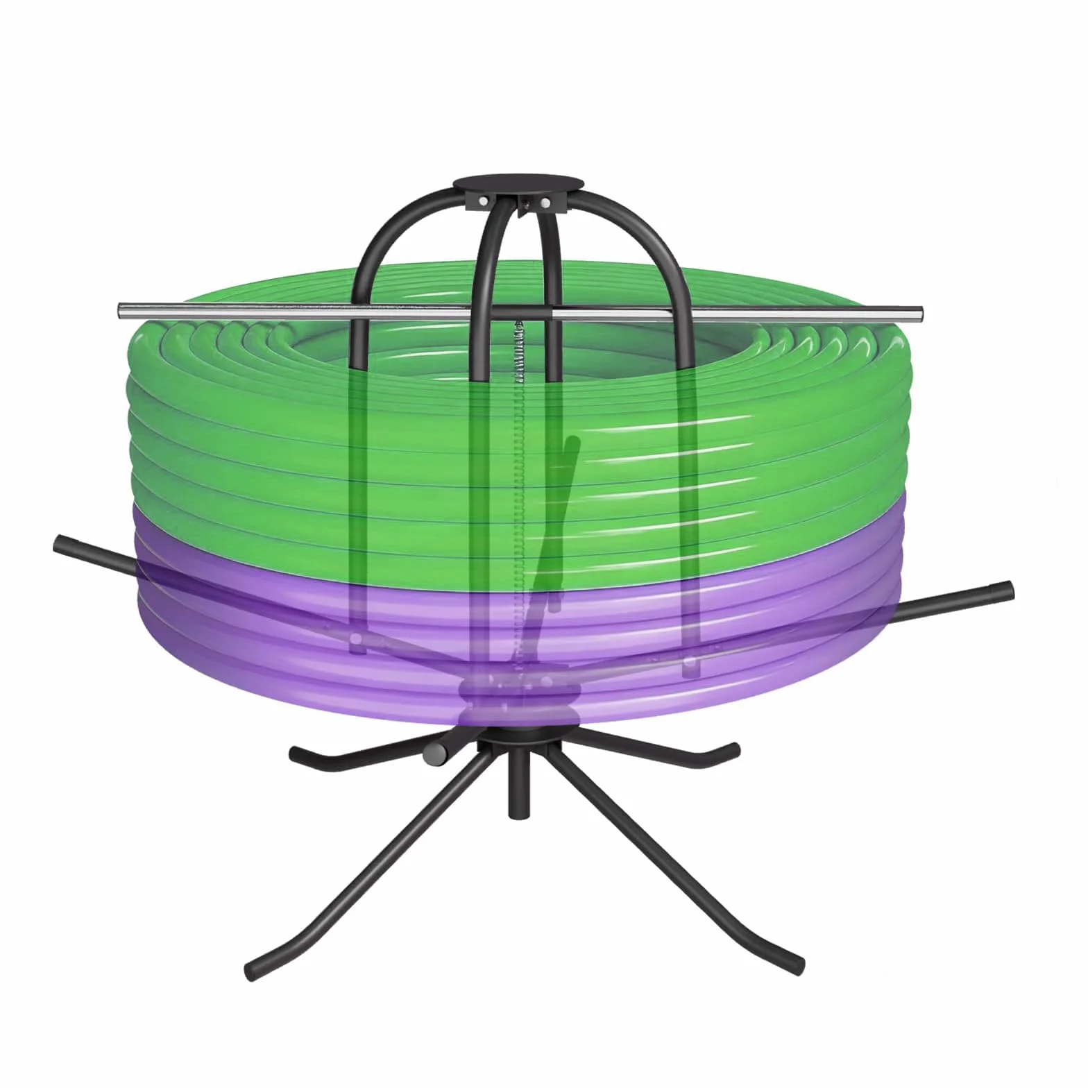 Enrollador de tubos para calefacción por suelo radiante, máx 300 kg, capacidad de carga de 600m,doble almacenado, longitud del rollo para tubos de 16 – 32 mm