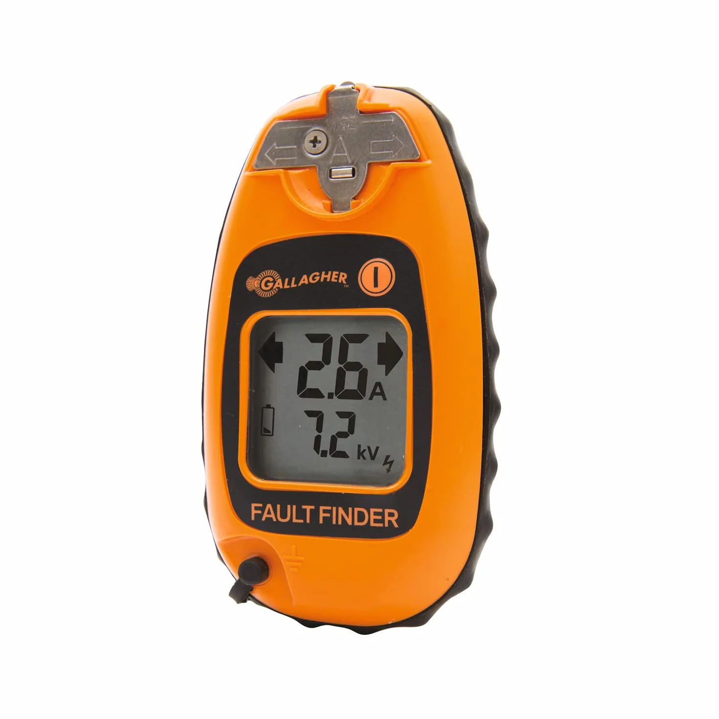 Gallagher Fault Finder – Comprobador de corriente para valla de pastos – Comprobador de vallas para comprobar de forma segura la tensión en la valla – Diseño compacto y práctico - Pantalla LCD