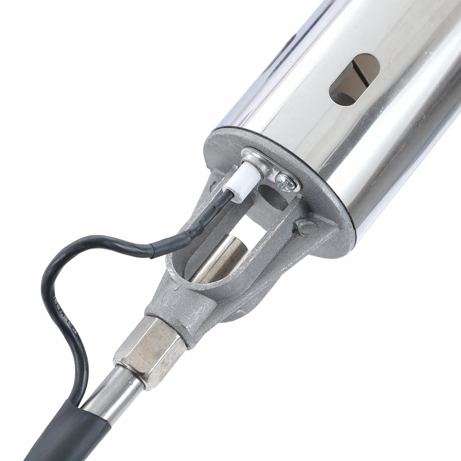 KATSU 324160 - Antorcha de gas, quemador de malas hierbas, encendedor electrónico, lanzallamas, soplete, sellado, fundición, calefacción, soldadura, soplete, multiusos, 570 mm de largo