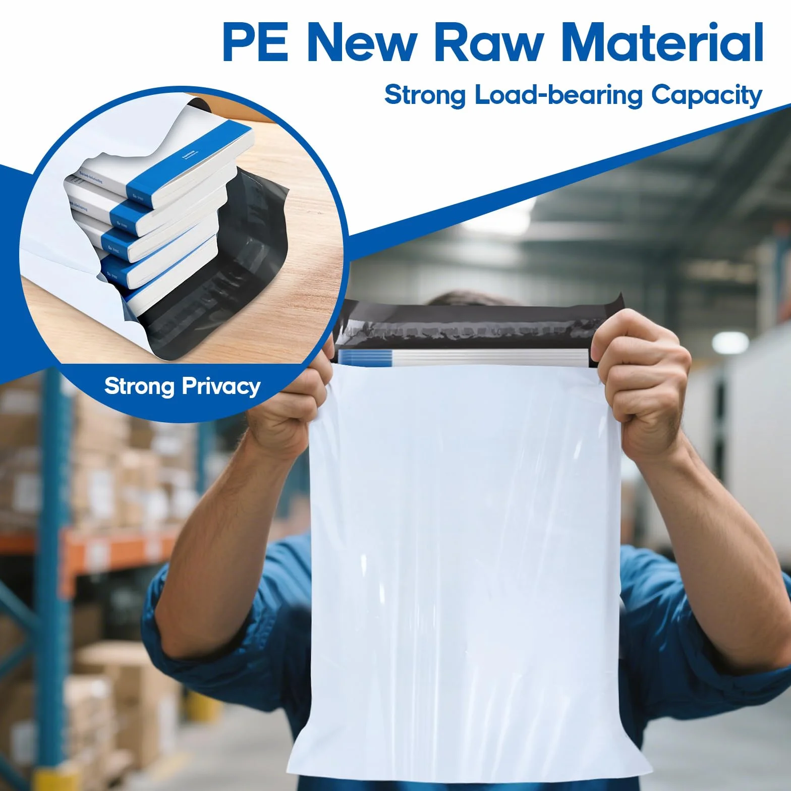 KOMABLEN 100 piezas Bolsas para Envíos 25x35cm PE Autoadhesivas Opacas Impermeables