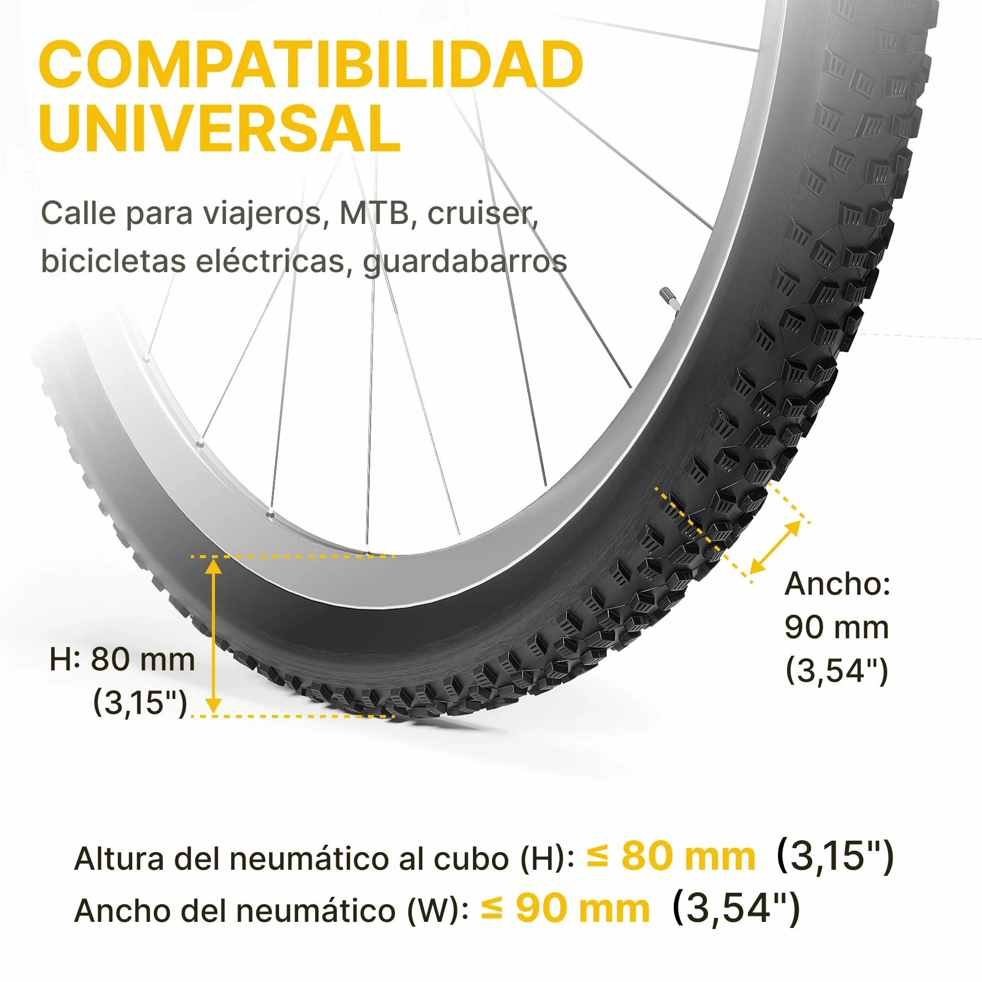 monTEK Soporte Bicicleta Pared Giratorio, Colgador Bicicleta para Garaje, Soporte Vertical para Bicicletas MTB y Carretera, Ahorra Espacio