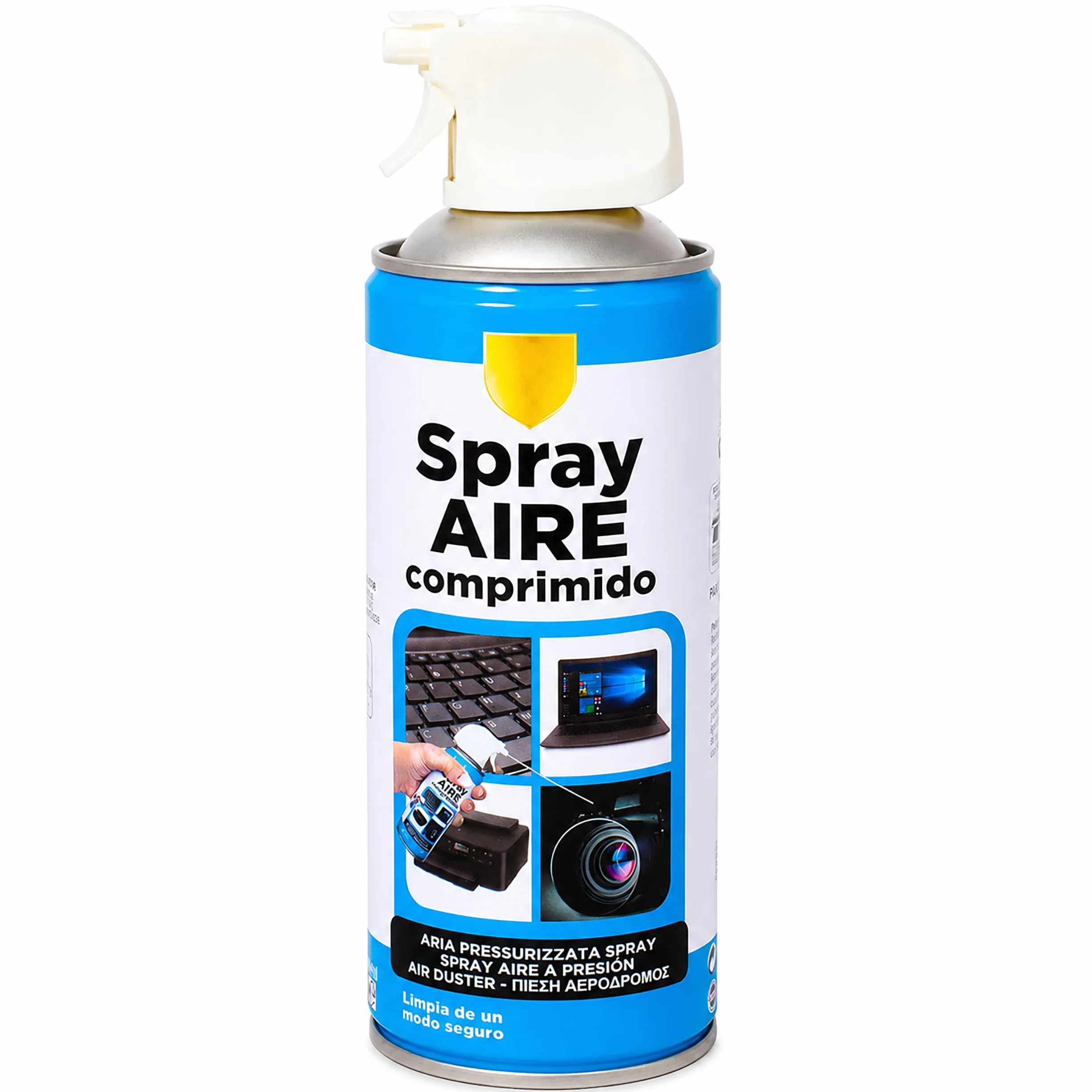 Spray de Aire Comprimido 400ml para Limpar Teclado, Ordenador, Cámara - Aire para Limpieza