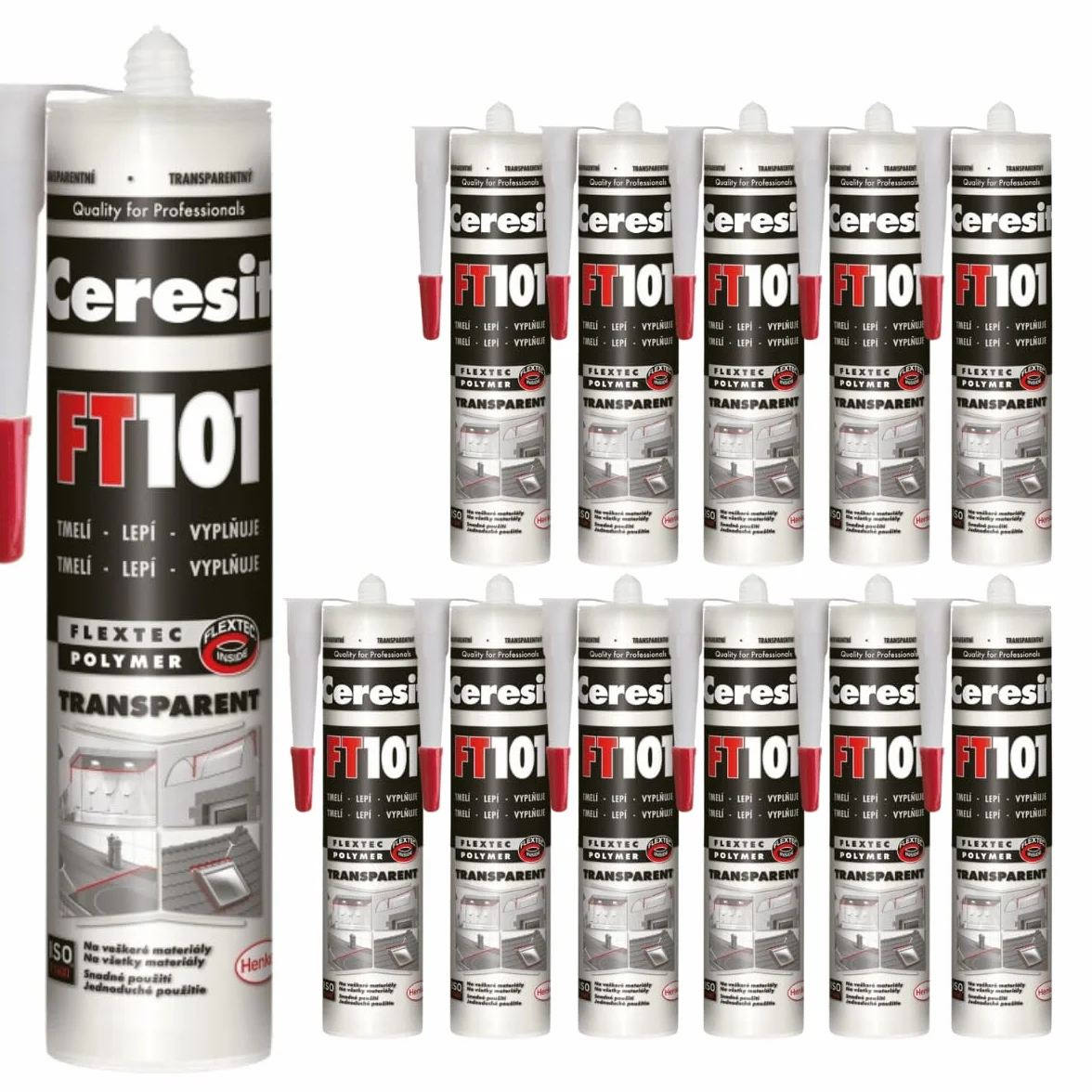 Adhesivo de construcción Polymer FT101 transparente, sellador profesional, sellado eficaz para construcción, se adhiere a superficies húmedas, resistente a los rayos UV y a la intemperie, antihongos