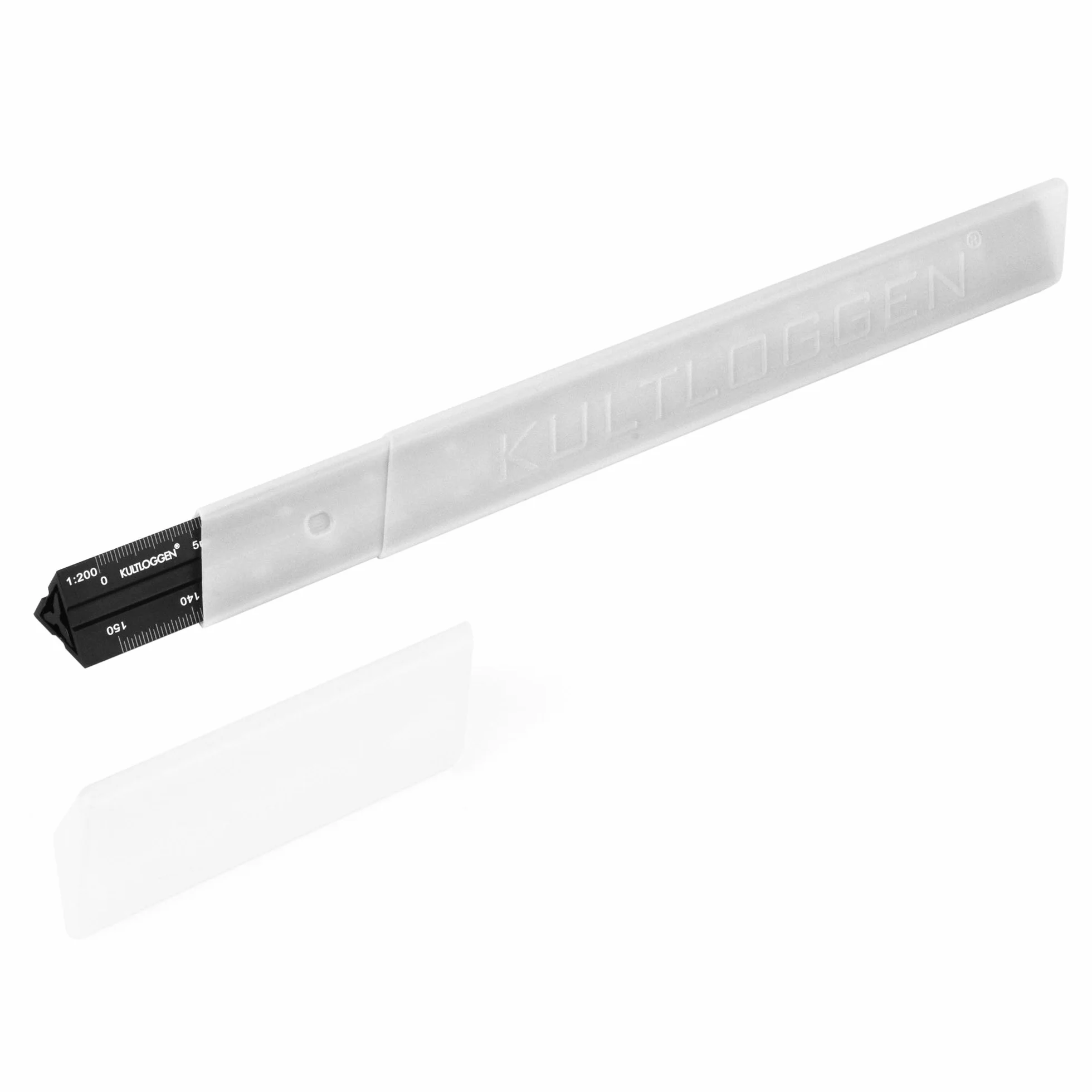 Escala triangular aluminio Regla grabada con láser 2 piezas