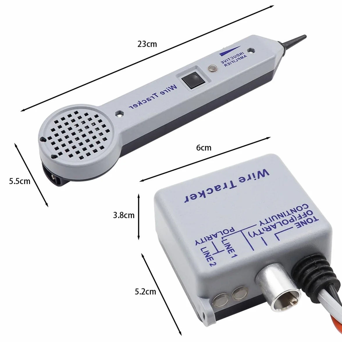 Probador de Fase para Cables, Kit de Cables Generador de Tonos 200PE Seguimiento de Cables Kit preciso y Seguro Seguimiento de Cables y generador de Tonos