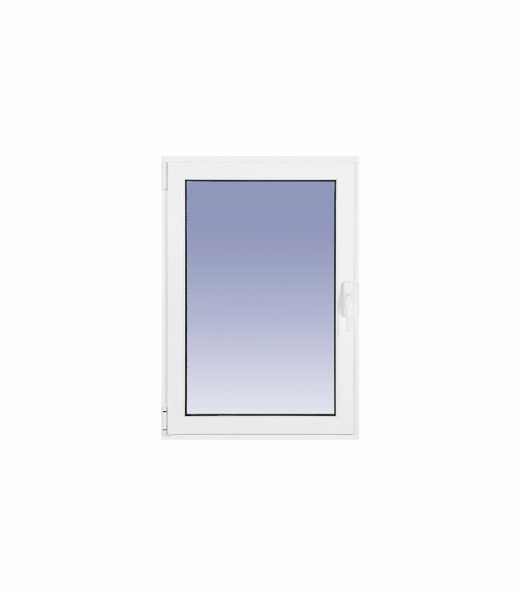 Ventanastock Ventana Aluminio 500x600 Practicable Izquierda 1 hoja carglass (Climalit Mate)