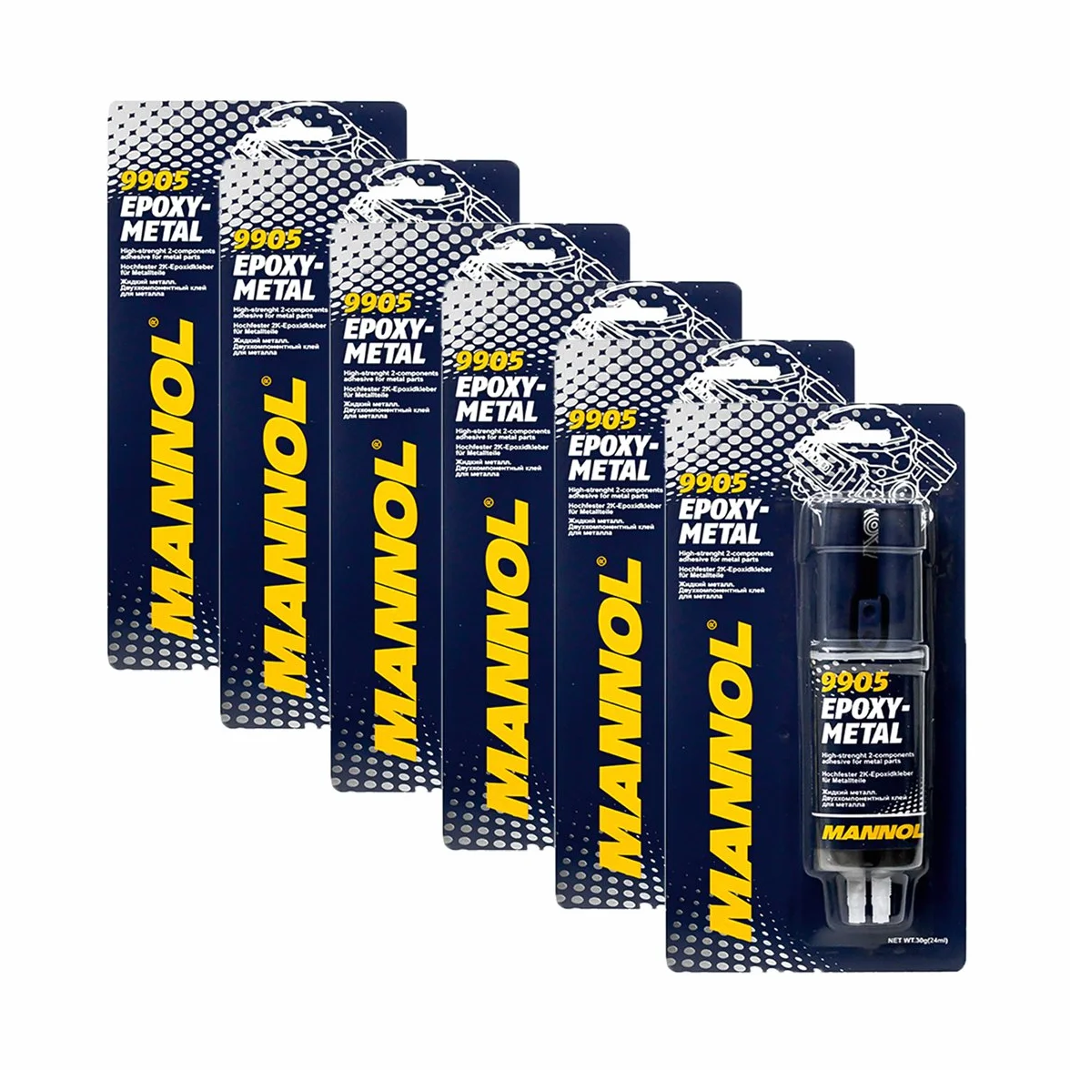 Mannol 9905 Epoxy-Metal 2K - Pegamento para metal 2K (2 componentes, 30 g)