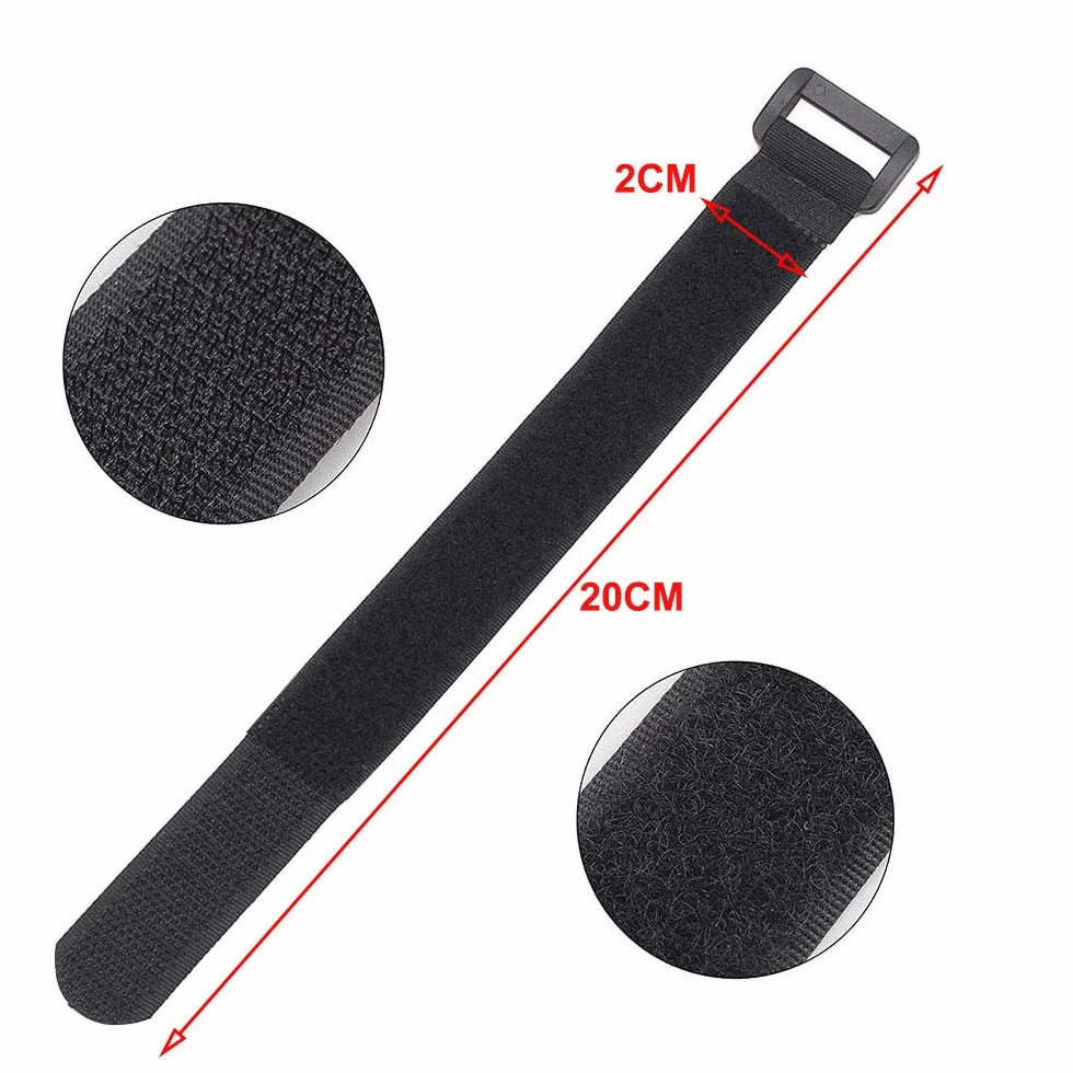 30 Piezas 20 X 2 cm Cable Ties, Reutilizables Cables Ataduras, Gancho Bucle Correas, Cable Organizador (Negro, Rojo, Naranja, Azul, Verde, Rosa)