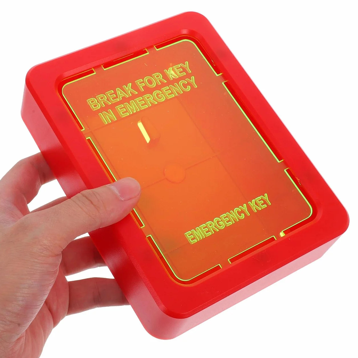 HOMSFOU Caja De Llaves De Emergencia Montada En La Pared Con Cerradura Organizador Multifuncional Para Hogar Y Oficina Armario Seguro Para Almacenamiento De Llaves Y Tarjetas 6.37X4.80X1.37In