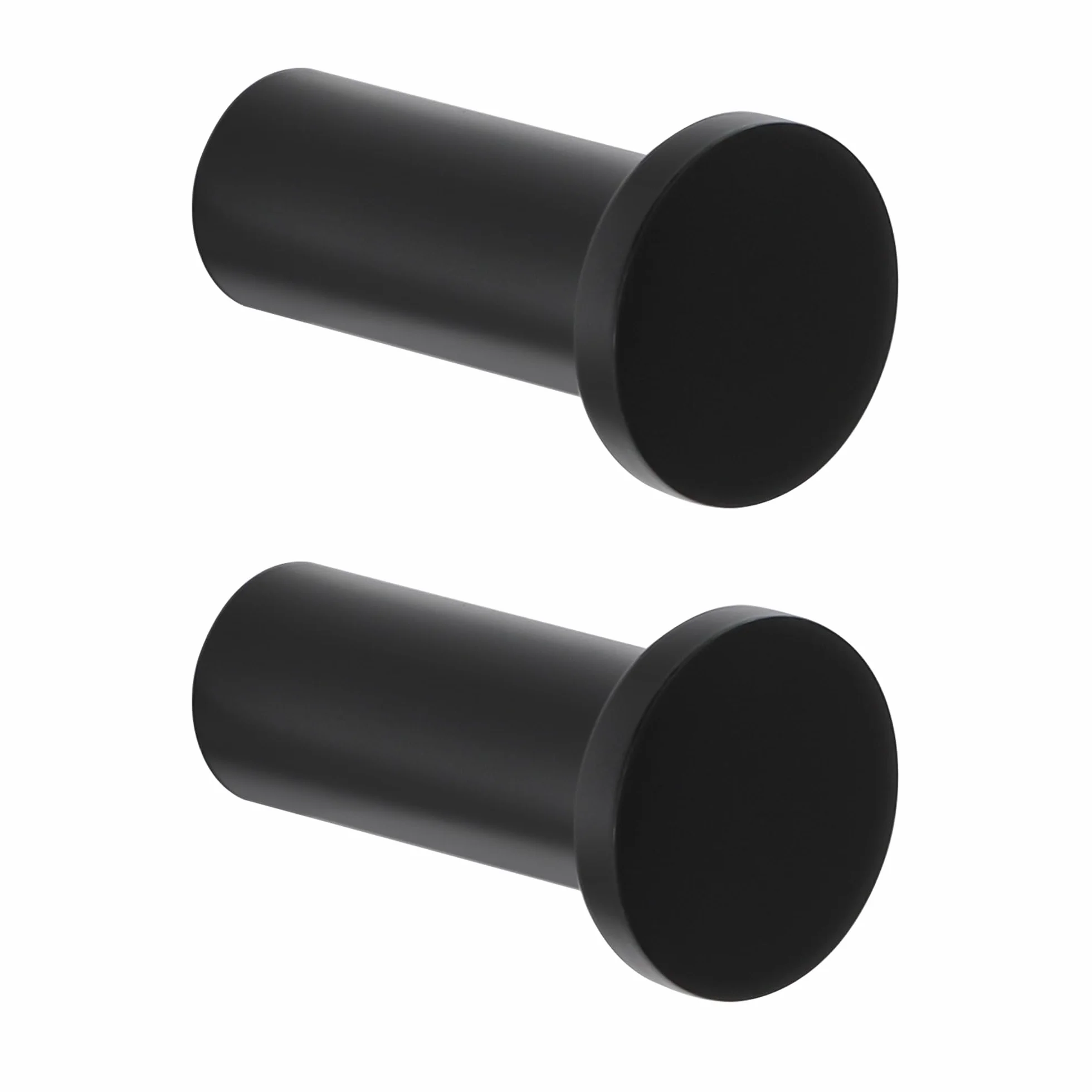 SAYAYO Gancho Pared, Colgador Pared Negro Gancho Toalla Baño de Acero inoxidable 2 Piezas Ganchos de Decoración para Baño, Dormitorio y Cocina, EGOY001Y-B-2P