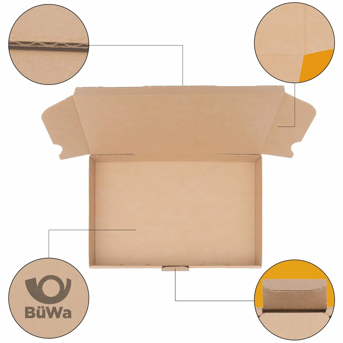 verpacking Cajas para Carta Máxima 320 x 225 x 50 mm Marrón [tamaño y cantidad a elegir] DIN A4 Maxi Carta MB-4 Caja de envío para correo de mercancías 50 unidades