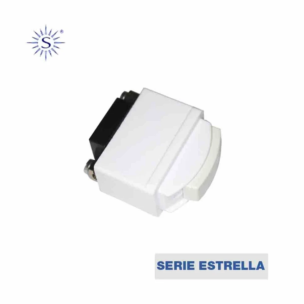 SOLERA 65500 Interruptor Serie Estrella 6 A, 250 V Blanco, 6.1 X 4.1 X 2.4 Cm