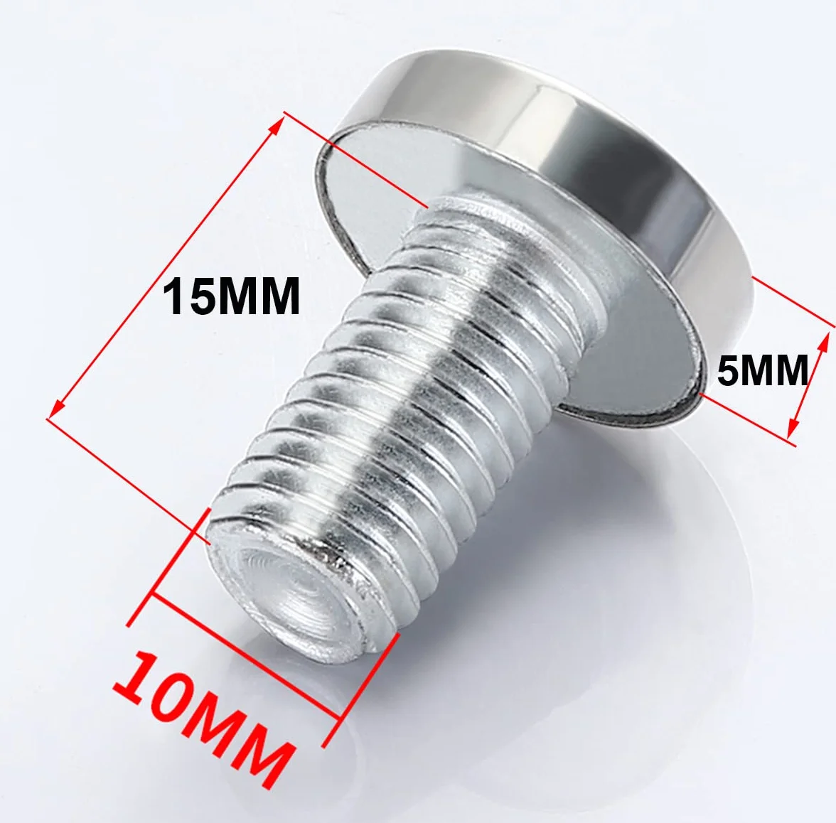 Qrity 40 Piezas Separador de Fijación de Vidrio, Publicidad de Vidrio Acrílico Standoff, 12X25mm, con Accesorios de Montaje de Tornillo