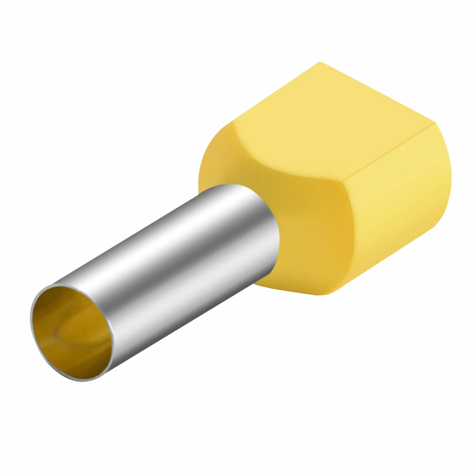 Heschen TE6014 Terminales de crimpar gemelos AWG10 6mm² 14mm Amarillo Paquete 100