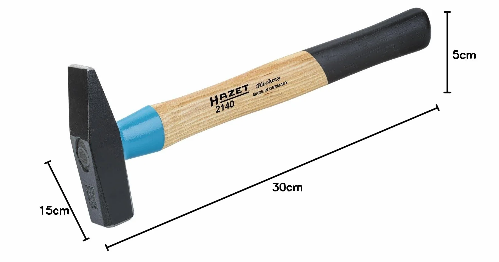 HAZET BluGuard 2140-30 - Martillo de ingeniero (300 mm), multicolor