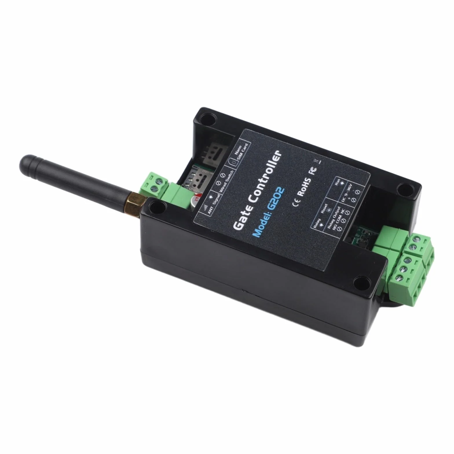 G202 4G Abridor de puerta GSM Controlador de puerta Sistema inalámbrico con abierto para obturador de puerta de garaje Dispositivo de entrada segura Control remoto de largo alcance para relé