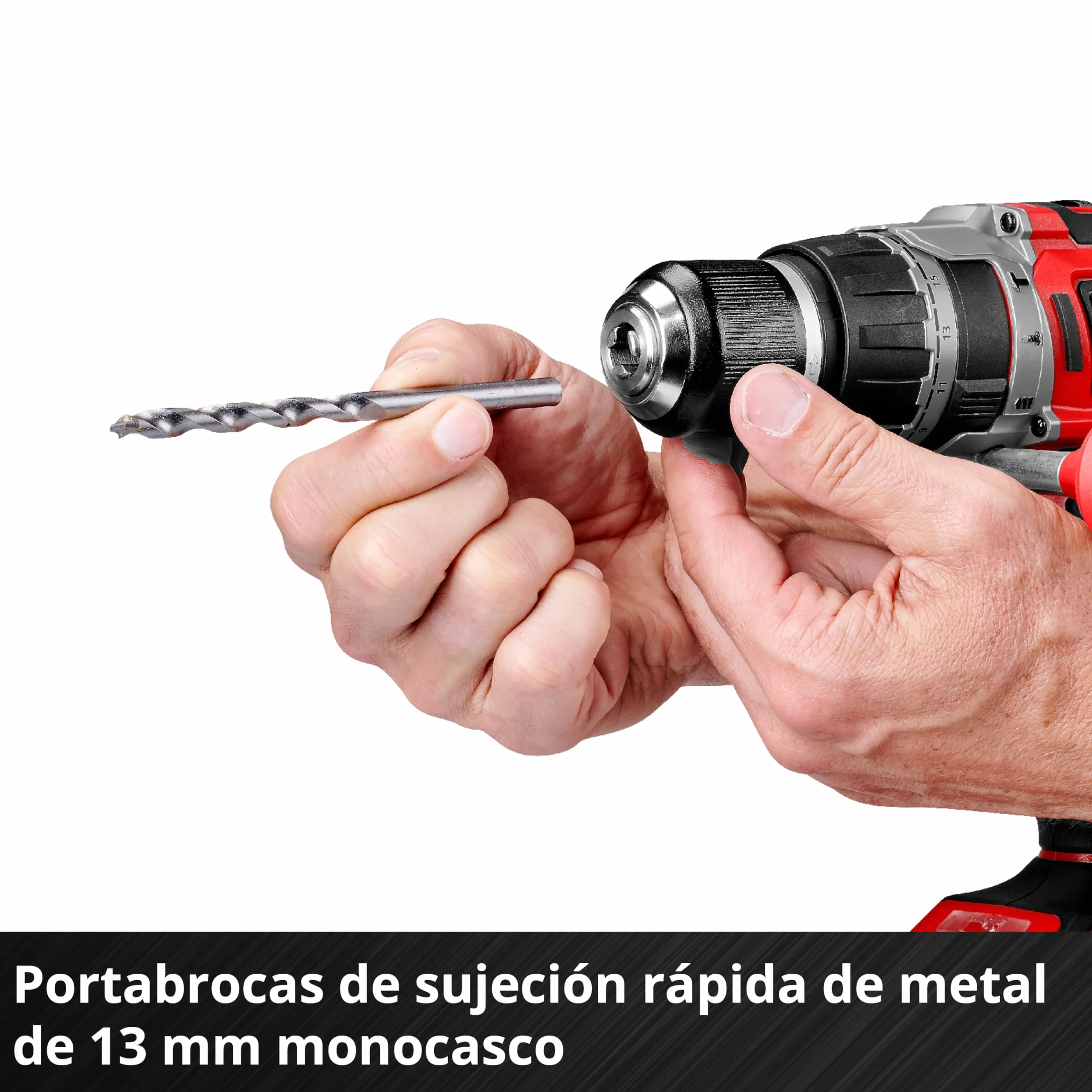 Einhell Professional Taladro percutor con batería TP-CD 18/70 Li-i BL Power X-Change (18 V, sin escobillas, 70 Nm, función de perforación por percusión 2x 2,0 Ah, cargador, E-Case)