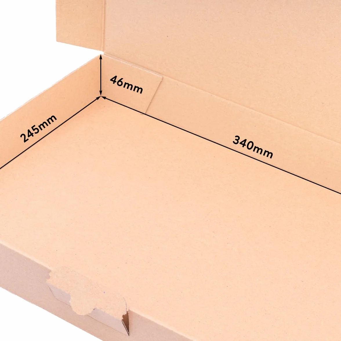 Caja para maxi-cartas 35 x 25 x 5 cm embalaje de cartón marrón 100 unidades