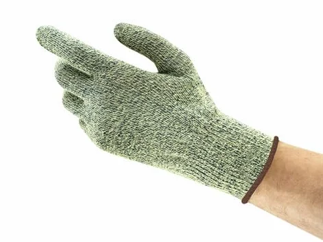 Ansell HyFlex - Guantes de trabajo (talla 8, resistentes a los cortes, protección mecánica, kevlar, 1 par), color verde