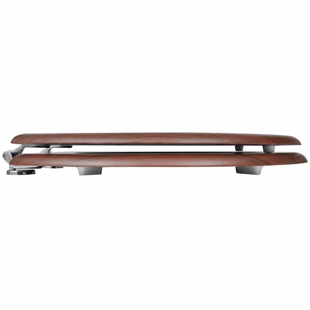 vidaXL Asiento de Inodoro Diseño Simple Madera MDF Tapa WC Baño Aseo Váter