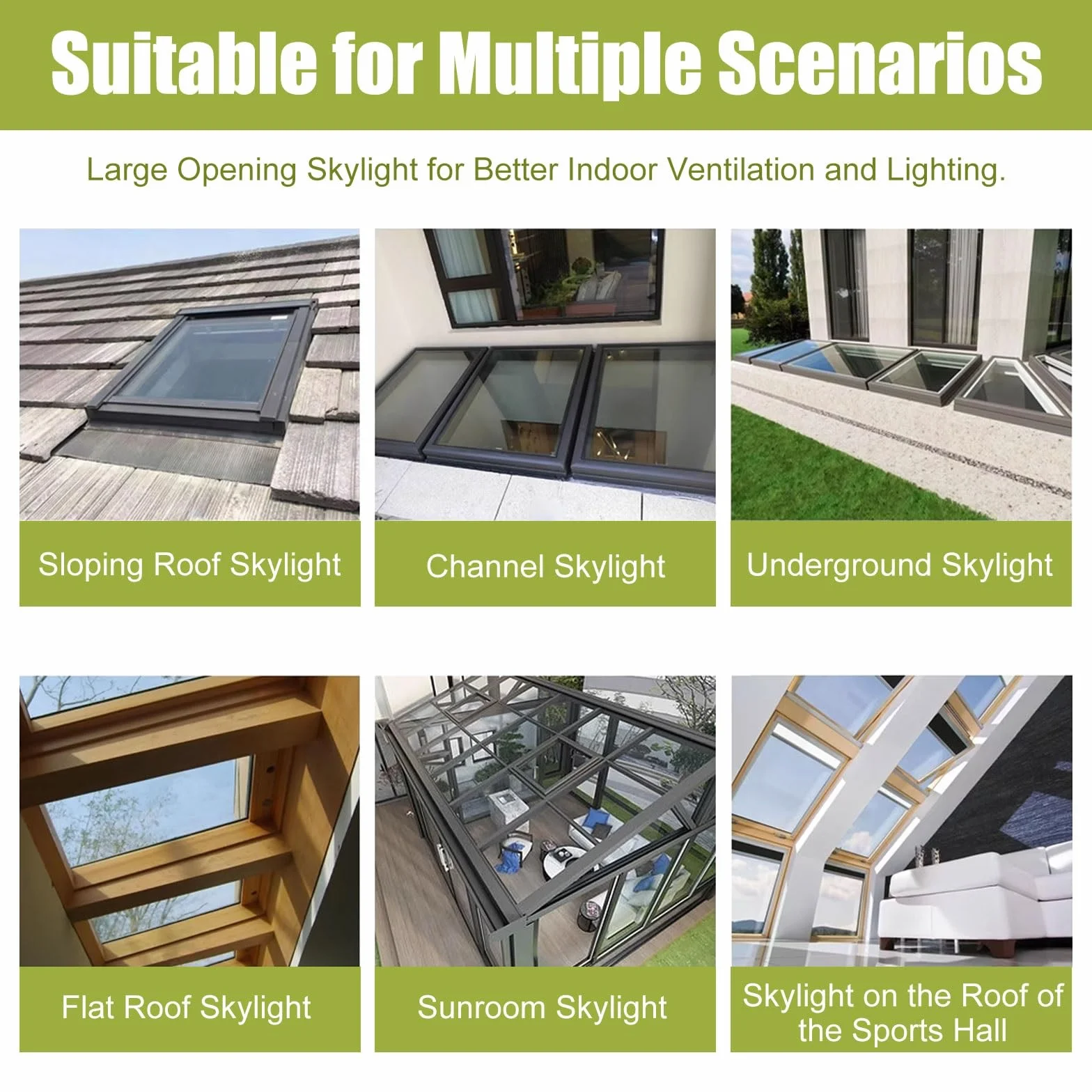 Ventana De Tejado Personalizable Vasistas En Aluminio Con Apertura Eléctrica Elevación a Gas Vidrio Templado De Doble Capa Control Remoto Y Sensor De Lluvia for Invernaderos Sótanos áticos(Brown,75x50