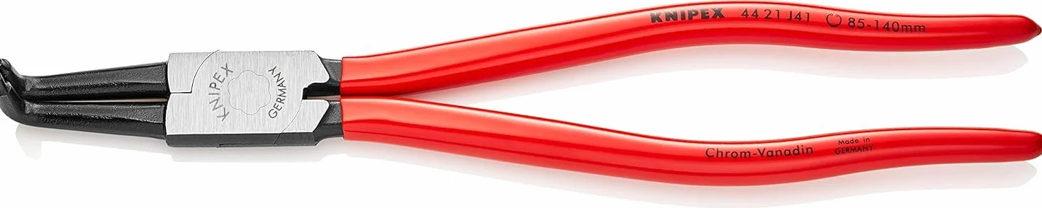 KNIPEX Alicate para arandelas para arandelas interiores en taladros recubiertos de plástico 300 mm, 44 21 J41