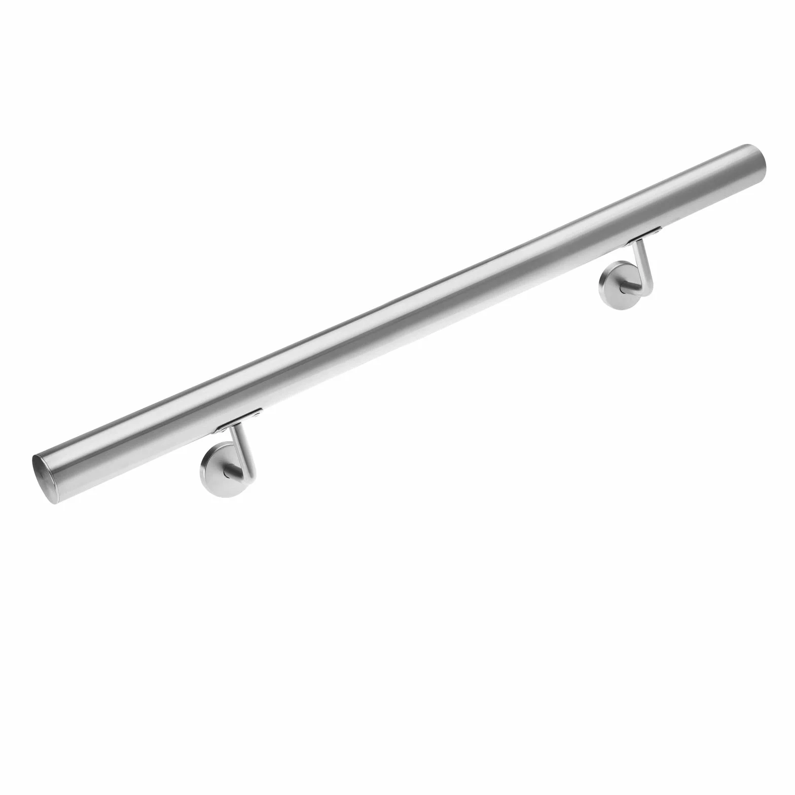 Monzana Pasamanos de Acero Inoxidable Barandilla de Pared para Escalera 80cm Soporte Pared Interior Exterior