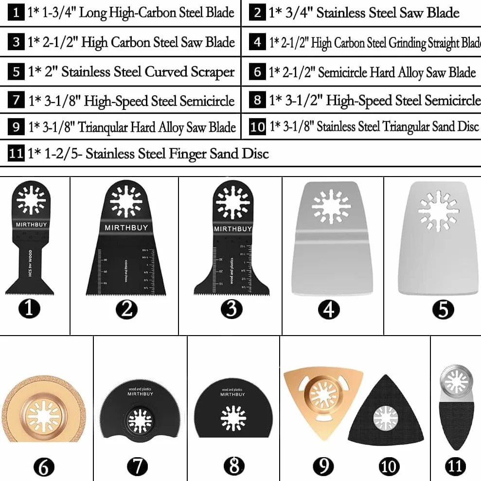 100 cuchillas multiherramienta kits,hojas de sierra oscilantes,Accesorios Multiherramienta Universal para Cortar Madera,Plástico,Metal Sierra multifuncion Kit