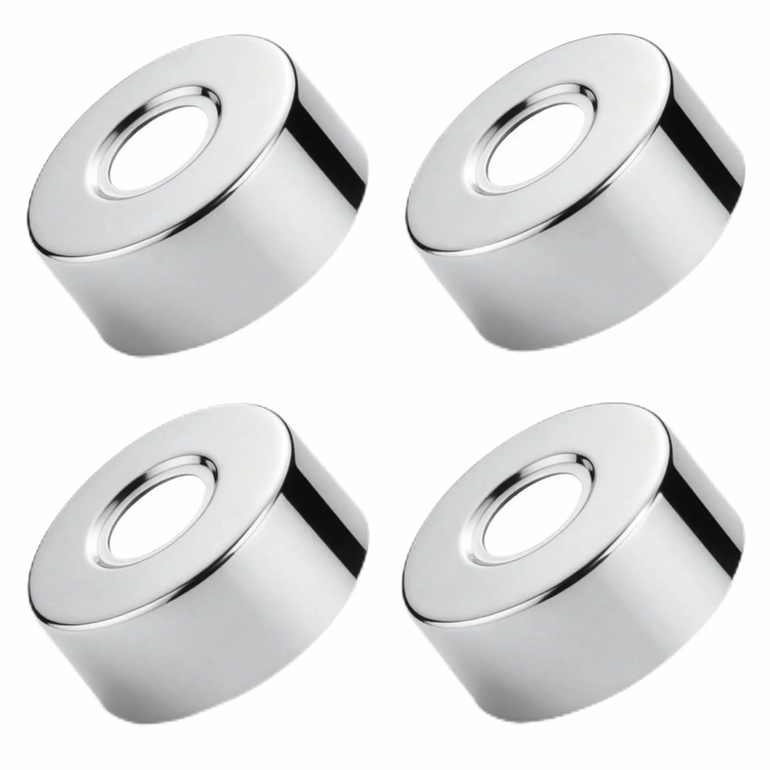 Rosetón Acero Inoxidable 3/4" Ø27 mm x Ø66 mm x 30 mm para Grifo de Ducha y Agua Caliente