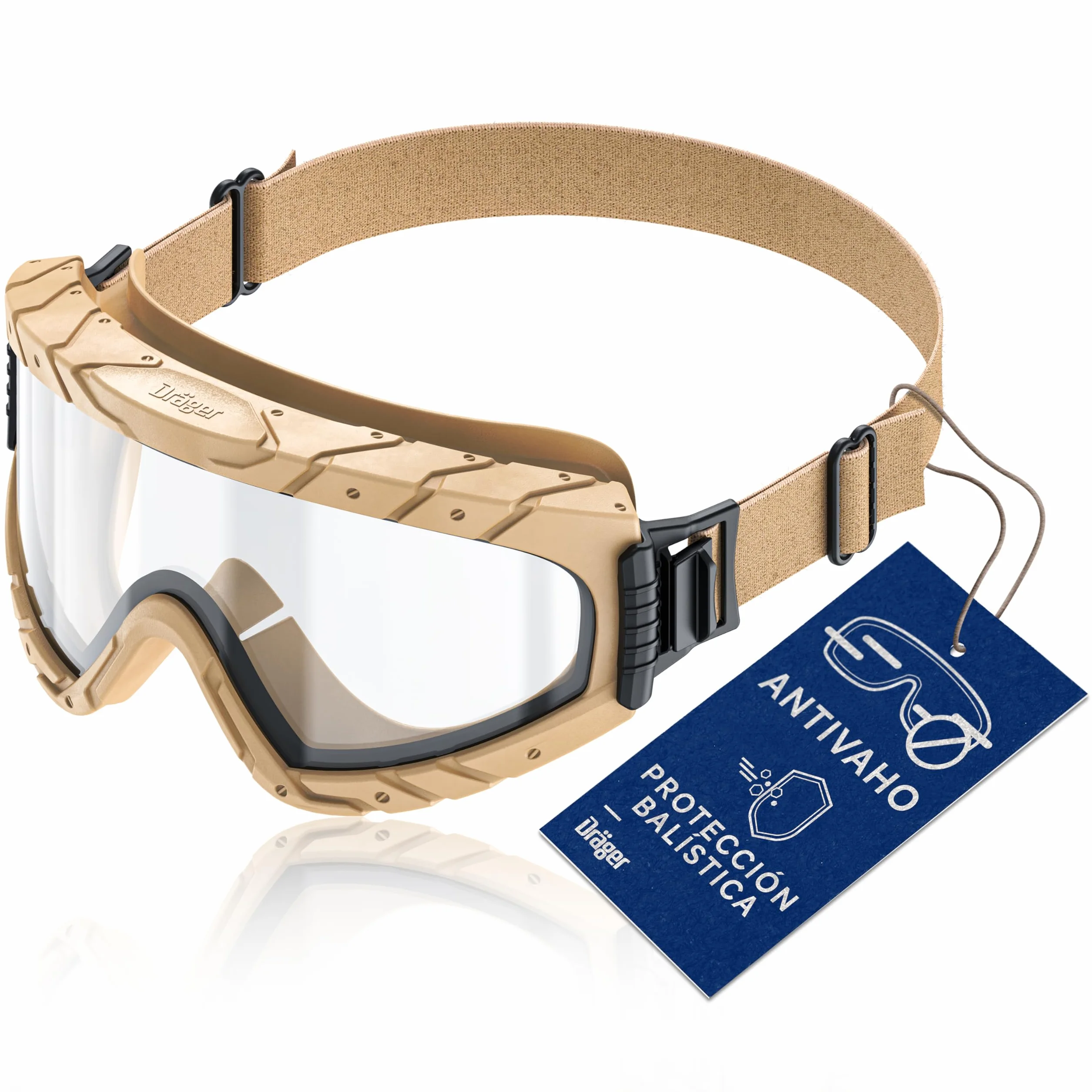 Dräger X-pect 4800 & 4900 - Gafas de protección antiniebla para gafas de trabajo, laboratorio, taller y vidrio de policarbonato resistente a los arañazos
