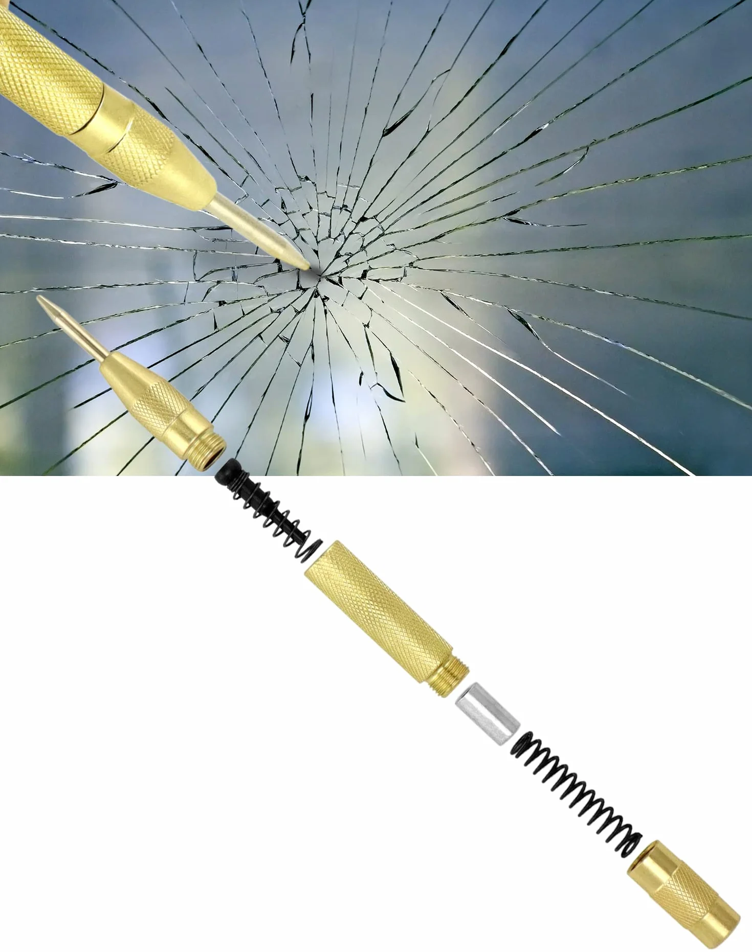 QWORK® 5 tamaños Broca Escalonada Broca Conica - HSS 4241 Revestimiento de Titanio -para Acero Inoxidable, Chapa, Plástico, Madera
