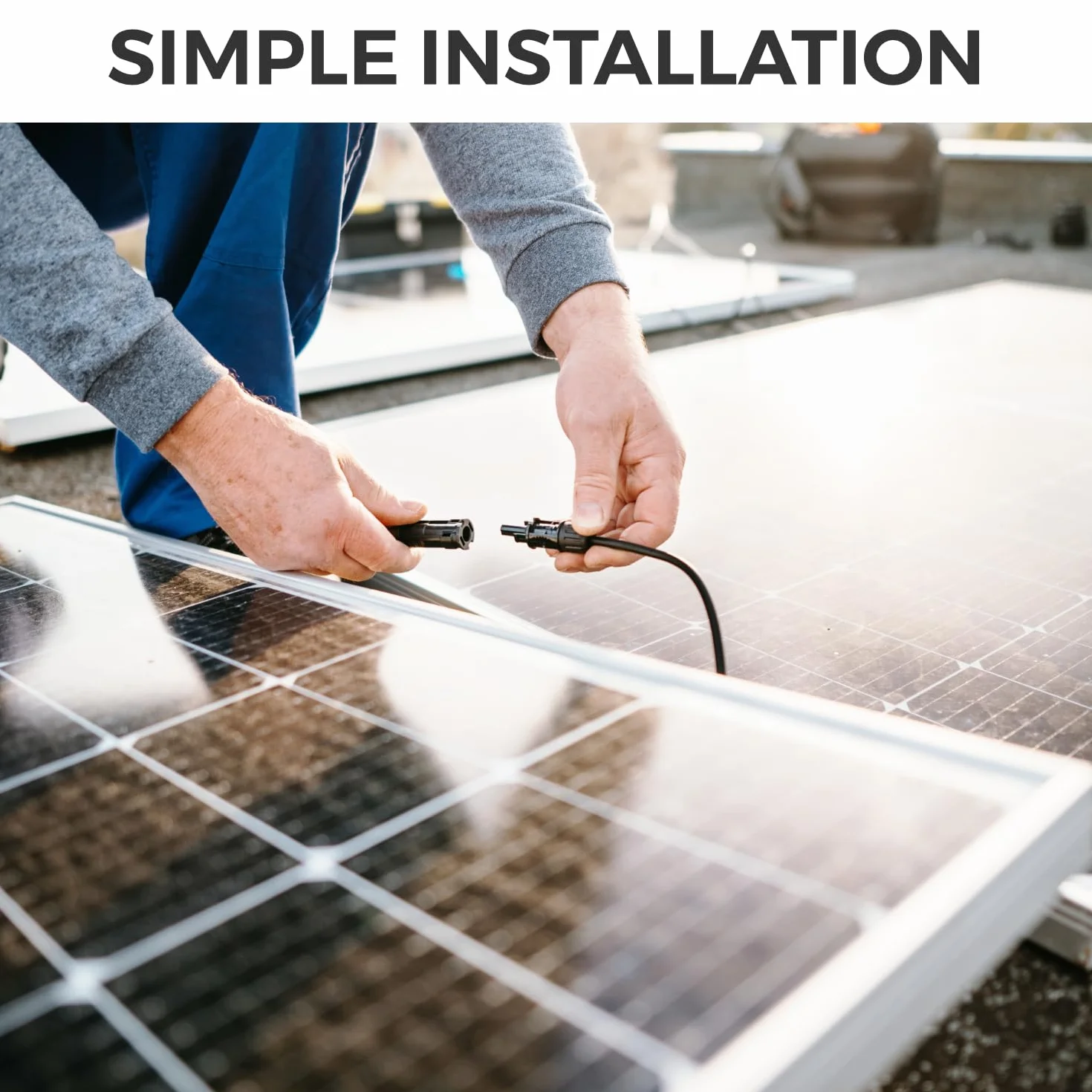 deleyCON Cable Solar PV4 7,5m 6mm² Extensión Juego para Sistemas Fotovoltaicos IP68 1kV CA 1,5kV CC Resistente Intemperie UV