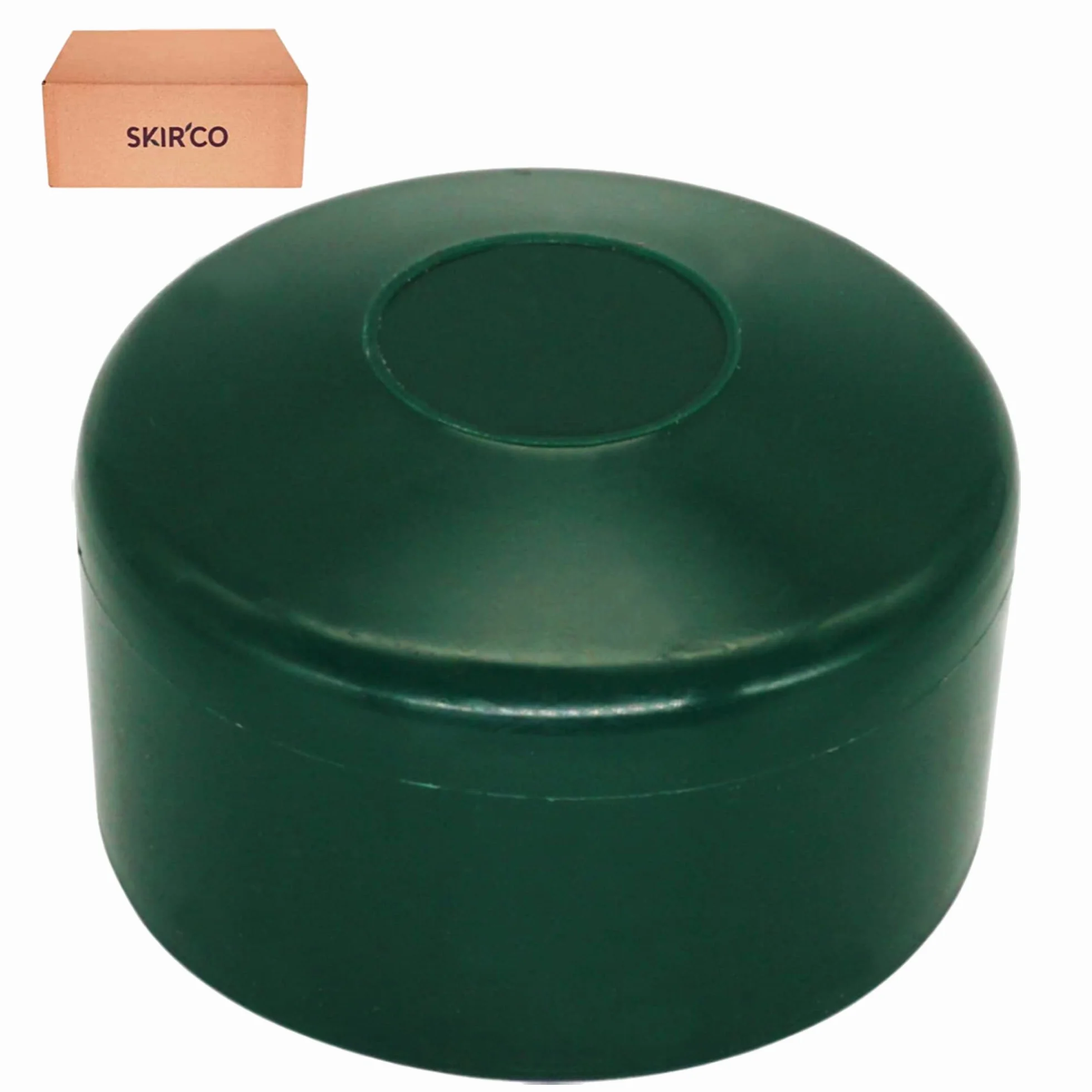 SKIR'CO (20 piezas) Tapas de postes de valla, tapas redondas de plástico verde de 60 mm para postes de valla redondos, cubiertas de postes de valla, verde musgo RAL 6005
