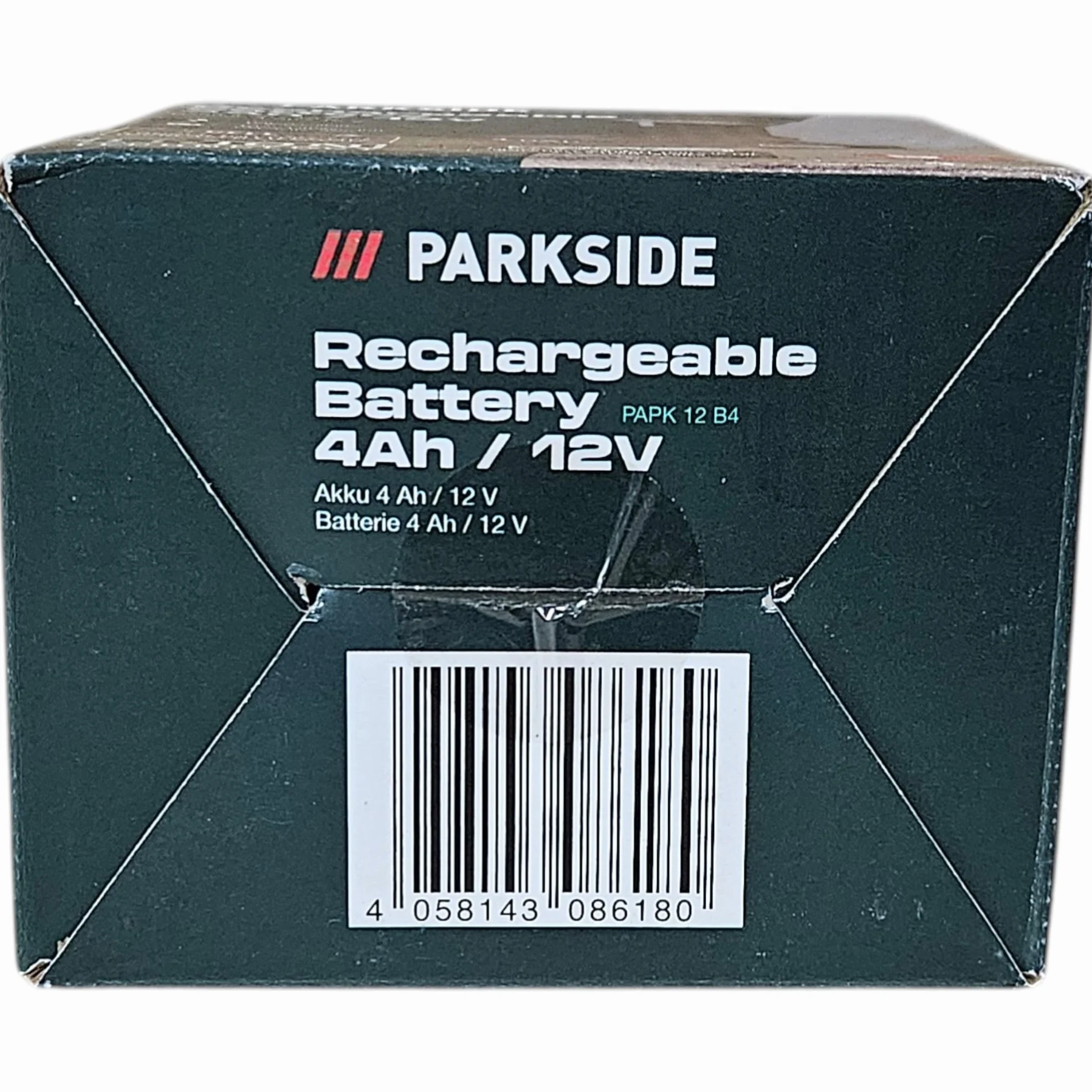 Parkside Battery PAPK 12 B3, 12 V, 4 Ah Battery Compatible with All Devices from The Parkside X 12V Team Series