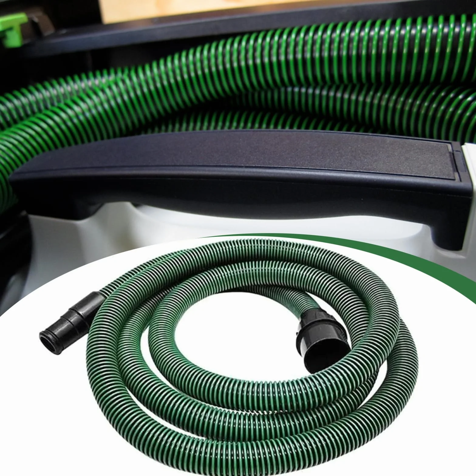 Tubo de Aspiración de Polvo 5 m Compatible con Festool CT 26/36/48, CT 15/25, CT Mini & CT Midi desde 2019, D27 (Ø35 mm) Tubo de Aspiración para Lijadoras y Sistemas de Aspiración