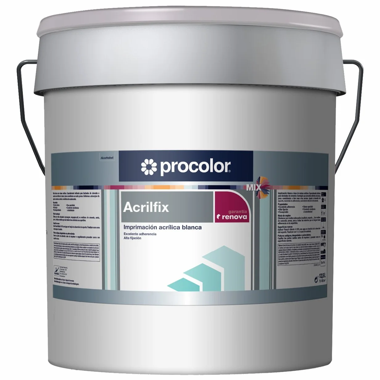 Procolor-Imprimacion acrilica blanca Acrilfix 5 lt